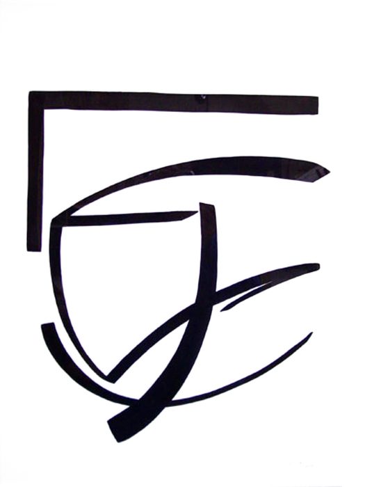 CW Loth: Zeichen - Tuschezeichnung