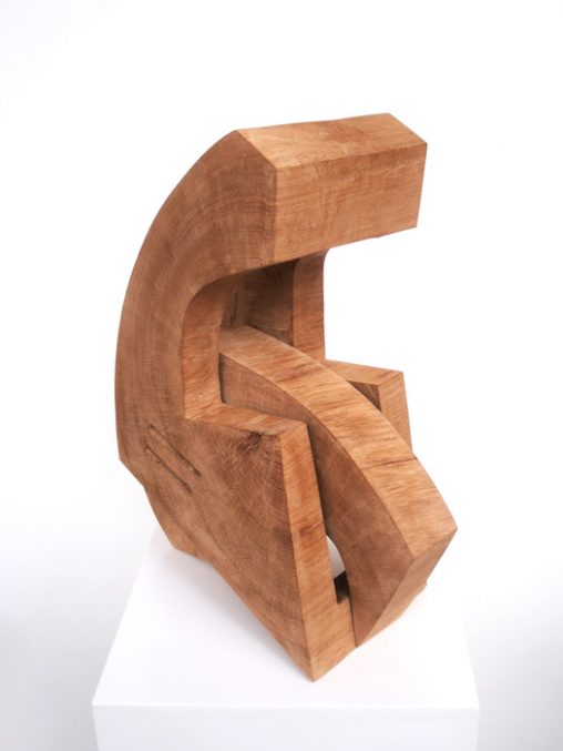 Zuhörer (2015), Eiche, 56 x 22 x 46 cm